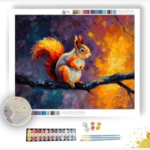 FOREST SQUIRREL - Paint by Numbers Full Kit