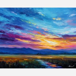 dawn plains,soft light,oil painting,afremov style