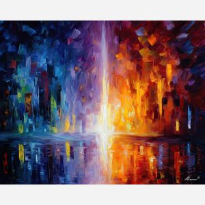 abstract harmony,conceptual forms,oil painting,afremov style