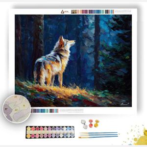 FOREST WOLF EDGE - Paint by Numbers Full Kit