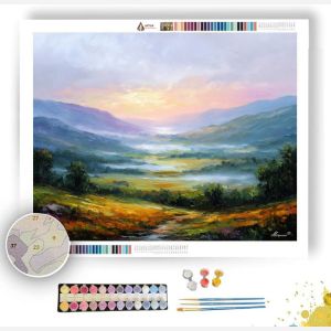DAWN VALLEY MIST - Paint by Numbers Full Kit