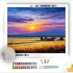 PLAINS AT DAWN - Paint by Numbers Full Kit