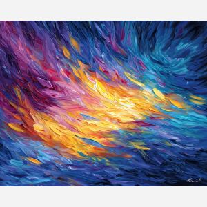 abstract flow,fluid motion,oil painting,afremov style