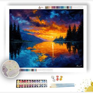 LAKE REFLECTION - Paint by Numbers Full Kit