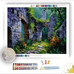 MOSSBOUND RUINS - Paint by Numbers Full Kit