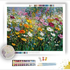 WILDFLOWER SPELLFIELD - Paint by Numbers Full Kit