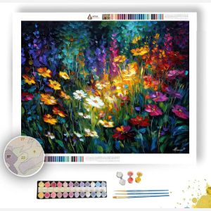 LUMINOUS GARDEN BLOOM - Paint by Numbers Full Kit