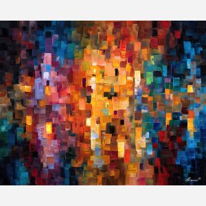 abstract signal,conceptual art,oil painting,afremov style