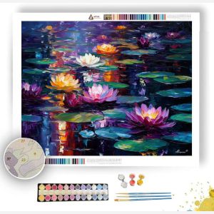 TWILIGHT LILY POND - Paint by Numbers Full Kit