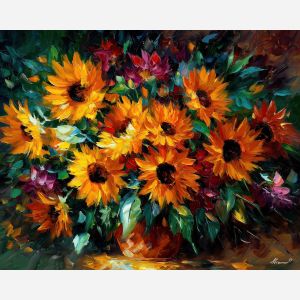 glowing roots,fantasy flowers,oil painting,afremov style