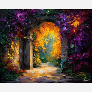 glowing vines,fantasy plants,oil painting,afremov style