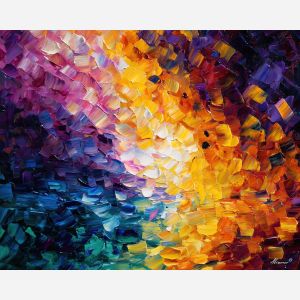 abstract transition,color shift,oil painting,afremov style