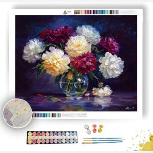 STARLIGHT PEONIES - Paint by Numbers Full Kit