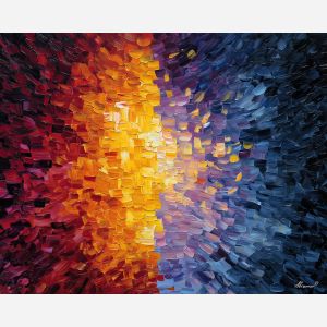 dual perception,mental split,oil painting