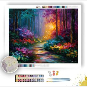 TWILIGHT GARDEN PATH - Paint by Numbers Full Kit