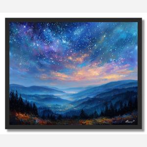 MISTED STAR VALLEY - FRAMED