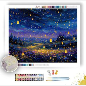 LANTERNFIELD NIGHT - Paint by Numbers Full Kit