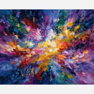 mental pause,awareness art,oil painting,afremov style