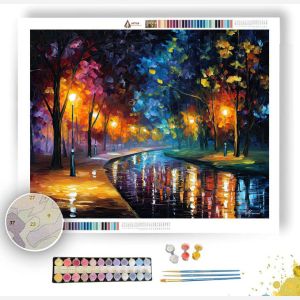 LANTERN PATH NIGHT - Paint by Numbers Full Kit