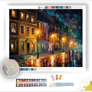 MOONLIT STREET CALM - Paint by Numbers Full Kit