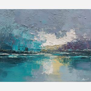 shifted, line, palette knife, oil painting, impasto, textured paint, layered pigment, scraped surface, thick strokes, expressive texture, hand painted, fine art, material depth, visual rhythm, atmospheric, color control, painterly surface