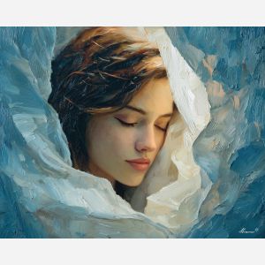 low, hidden, palette knife, oil painting, impasto, thick paint, layered pigment, scraped texture, hand painted, fine art, expressive surface, material depth, painterly, atmospheric, visual rhythm, textured painting, studio art