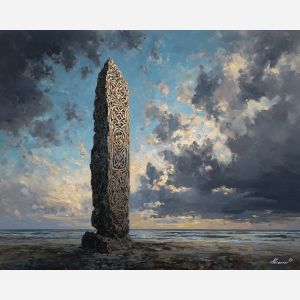 open, held, palette knife, oil painting, impasto, thick paint, layered pigment, scraped texture, hand painted, fine art, expressive surface, material depth, painterly, atmospheric, visual rhythm, textured painting, studio art