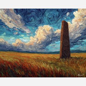 narrow, still, palette knife, oil painting, impasto, thick paint, layered pigment, scraped texture, hand painted, fine art, expressive surface, material depth, painterly, atmospheric, visual rhythm, textured painting, studio art