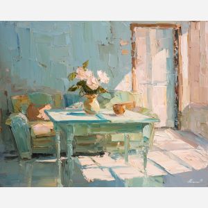 light, echoing, palette knife, oil painting, impasto, thick paint, layered pigment, scraped texture, hand painted, fine art, expressive surface, material depth, painterly, atmospheric, visual rhythm, textured painting, studio art