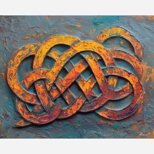 passing, glowing, palette knife, oil painting, impasto, thick paint, layered pigment, scraped texture, hand painted, fine art, expressive surface, material depth, painterly, atmospheric, visual rhythm, textured painting, studio art