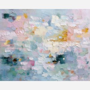 soft, narrow, palette knife, oil painting, impasto, thick paint, layered pigment, scraped texture, hand painted, fine art, expressive surface, material depth, painterly, atmospheric, visual rhythm, textured painting, studio art