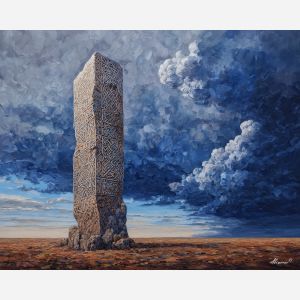 echoing, private, palette knife, oil painting, impasto, thick paint, layered pigment, scraped texture, hand painted, fine art, expressive surface, material depth, painterly, atmospheric, visual rhythm, textured painting, studio art