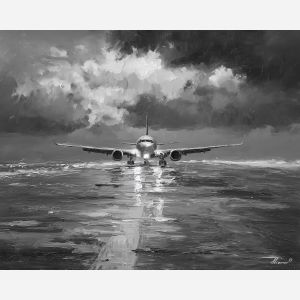 focused, plane, palette knife, oil painting, impasto, textured paint, layered pigment, scraped surface, thick strokes, expressive texture, hand painted, fine art, material depth, visual rhythm, atmospheric, color control, painterly surface