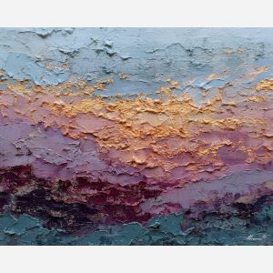 layered, mark, palette knife, oil painting, impasto, textured paint, layered pigment, scraped surface, thick strokes, expressive texture, hand painted, fine art, material depth, visual rhythm, atmospheric, color control, painterly surface