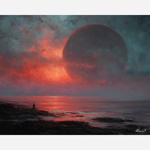 remote, form, palette knife, oil painting, impasto, textured paint, layered pigment, scraped surface, thick strokes, expressive texture, hand painted, fine art, material depth, visual rhythm, atmospheric, color control, painterly surface