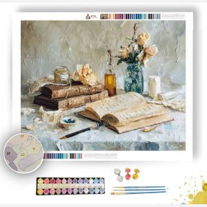 DELICATE SCRIPT - Paint by Numbers Full Kit