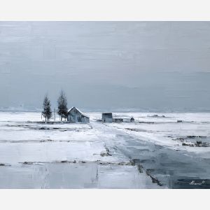 reduced, plane, palette knife, oil painting, impasto, textured paint, layered pigment, scraped surface, thick strokes, expressive texture, hand painted, fine art, material depth, visual rhythm, atmospheric, color control, painterly surface