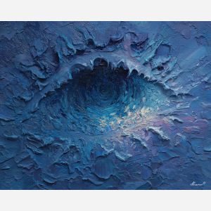 cold, vision, palette knife, oil painting, impasto, textured paint, layered pigment, scraped surface, thick strokes, expressive texture, hand painted, fine art, material depth, visual rhythm, atmospheric, color control, painterly surface