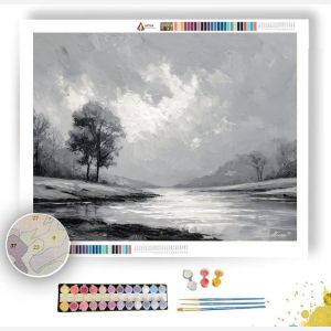 UNIFIED SURFACE TONE BW - Paint by Numbers Full Kit