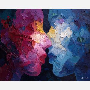 fading, body, oversized abstract, bold forms, palette knife, oil painting, impasto, thick paint, layered pigment, textured surface, large scale art, expressive abstraction, heavy texture, dynamic composition, painterly surface, material depth, contemporary abstract