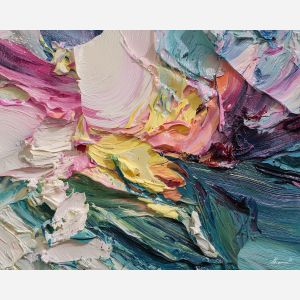 pushed, body, oversized abstract, bold forms, palette knife, oil painting, impasto, thick paint, layered pigment, textured surface, large scale art, expressive abstraction, heavy texture, dynamic composition, painterly surface, material depth, contemporary abstract