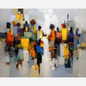 weighted, pressure, oversized abstract, bold forms, palette knife, oil painting, impasto, thick paint, layered pigment, textured surface, large scale art, expressive abstraction, heavy texture, dynamic composition, painterly surface, material depth, contemporary abstract