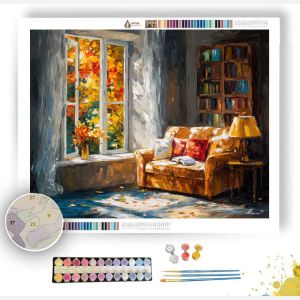 AUTUMN WINDOW LIGHT - Paint by Numbers Full Kit