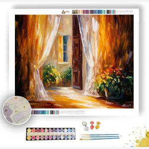 CURTAIN LIGHT MORNING - Paint by Numbers Full Kit