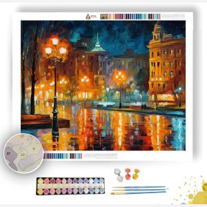 EMPTY SQUARE NIGHT - Paint by Numbers Full Kit