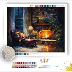 FIRESIDE GLOW NOOK - Paint by Numbers Full Kit