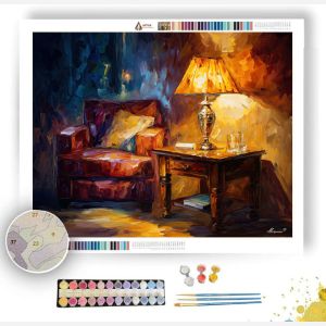 GOLDEN LAMP CORNER - Paint by Numbers Full Kit