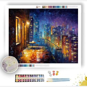 QUIET BALCONY NIGHT - Paint by Numbers Full Kit