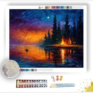 QUIET FIRE EVENING - Paint by Numbers Full Kit