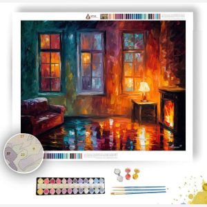 RAIN AND FIRELIGHT - Paint by Numbers Full Kit